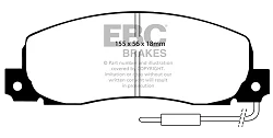 DP544 Klocki hamulcowe ULTIMAX2 EBC Brakes Opel Arena Renault COMMERCIAL Trafic T800 Trafic T900 Trafic P1000 Trafic T1000 Trafic T1000D Trafic T1100 Trafic P1200D Trafic T1400 Trafic Trafic