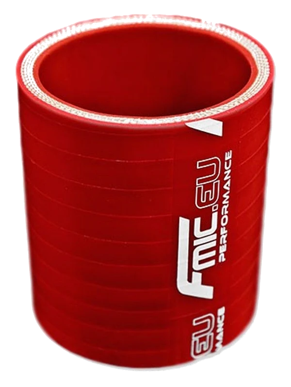 Łącznik silikonowy prosty 127mm Czerwony 7,6cm