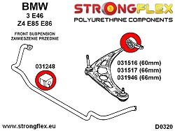 031946A: Tuleje wahacza przedniego - niecentryczne 66mm SPORT