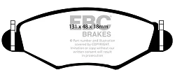 DP1366 Klocki hamulcowe ULTIMAX2 EBC Brakes NAZA 206 Bestari Peugeot 206 306 Peugeot COMMERCIAL 206 Van