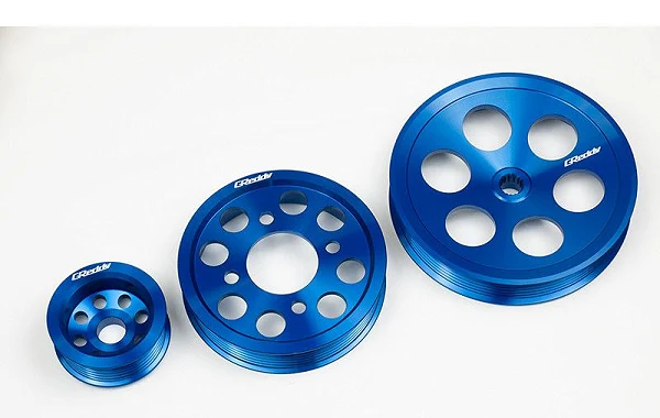 Zestaw aluminiowych kół pasowych GReddy Toyota Chaser / Mark II / Cresta JZX100 / Soarer JZZ30 (1JZ-GTE VVT-i, 96-00)