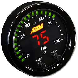 Wskaźnik AEM X-Series Gauge ciśnienie oleju/paliwa AEM 30-0301