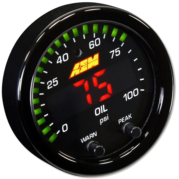 Wskaźnik AEM X-Series Gauge ciśnienie oleju/paliwa AEM 30-0301