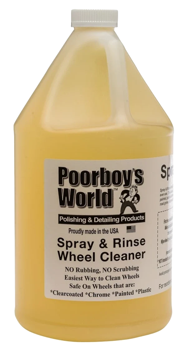 POORBOY'S WORLD Spray & Rinse Wheel Cleaner do mycia czyszczenia felg 3784 ml