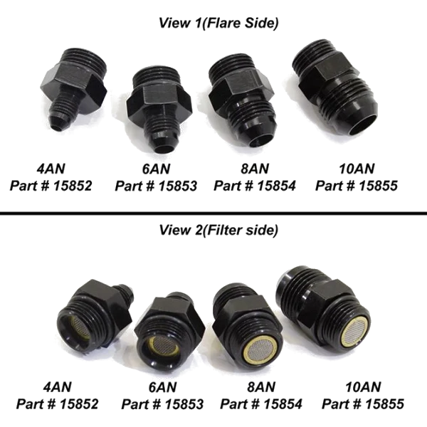 AN10 to AN8 ORB Filter Fitting for Lightning 375 Nitrous Express NX 15855