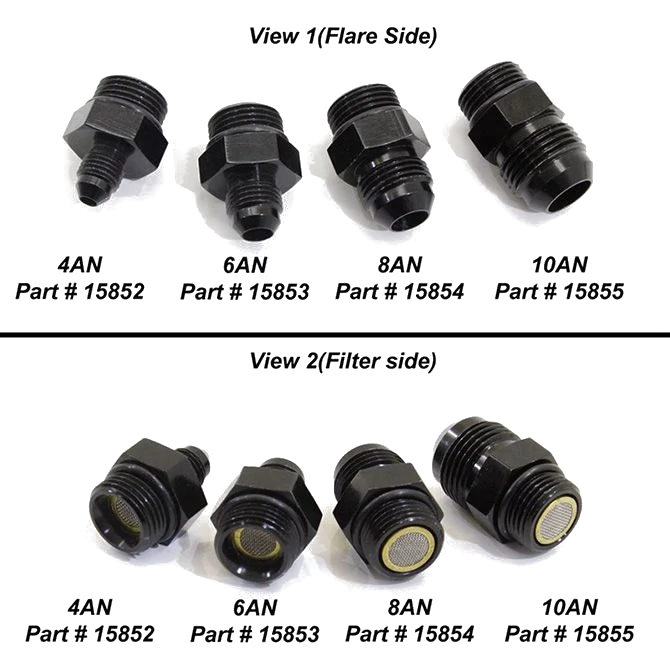 AN4 to AN8 ORB Filter Fitting for Lightning 375 Nitrous Express NX 15852
