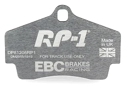DP81208RP1 Sportowe klocki hamulcowe RP-1 Racing EBC Brakes Porsche Boxster 986 Boxster 987 Cayman 987 Porsche 911 996 911 997 Boxster Boxster S Cayman 911 996 Carrera 911 996 Carrera 4 911