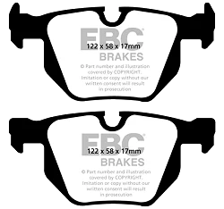 DP41588R Klocki hamulcowe YELLOWSTUFF EBC Brakes BMW 3 Series E90 325 3 Series E90 330 3 Series E90 335 3 Series X 4WD E90 325 3 Series X 4WD E90 330 3 Series X 4WD E90 335 3 Series xDrive E