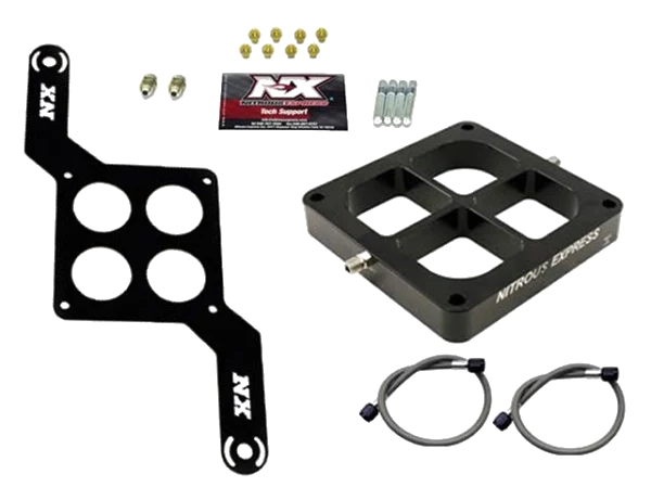 Single Entry Pro Power Crossbar Plate Convesion 4500 Flange 50-300Hp Nitrous Express NX NX613
