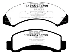 DP71272 Klocki hamulcowe GREENSTUFF EBC Brakes Ford Aerostar Bronco II Explorer Ranger 2WD Ranger 4WD Mazda B2300 B3000 B4000 Navajo