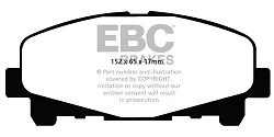 DP1999 Klocki hamulcowe ULTIMAX2 EBC Brakes Honda Accord CU2 Accord CW2 Accord CU3 Accord CW3