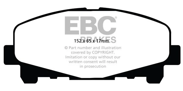 DP41999R Klocki hamulcowe YELLOWSTUFF EBC Brakes Honda Accord CU2 Accord CW2 Accord CU3 Accord CW3