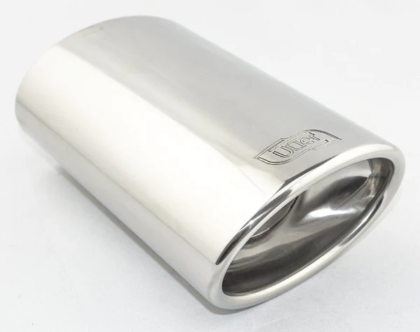 Uniwersalna końcówka tłumika owalna 120×80mm długość 200mm - N27P