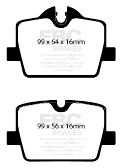DP32405C Klocki hamulcowe REDSTUFF EBC Brakes BMW 2 Series G42 Coupe 230 3 Series G20 330 3 Series G20 330e 3 Series xDrive G20 330 3 Series G21 330 3 Series G21 330e 3 Series xDrive G21 330