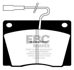 DP1028 Klocki hamulcowe ULTIMAX2 EBC Brakes LTI FX4