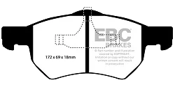 DP41427R Klocki hamulcowe YELLOWSTUFF EBC Brakes Chrysler USA Grand Voyager Grand Voyager LTD Voyager Chrysler Grand Voyager