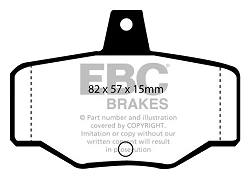 DP834 Klocki hamulcowe ULTIMAX2 EBC Brakes Nissan Almera Almera Tino Primera P10 Primera W10 Primera P11 Primera W11 Primera P11 GT Nissan Australia and New Zealand Pulsar