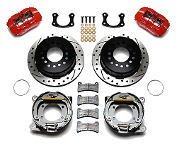 Wilwood 140-11403 Zestaw Hamulców Tylnych Forged Dynapro Low-Profile Wiercony Czerwony