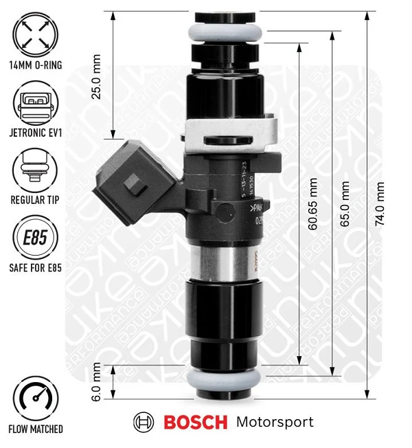Nuke Performance Wtryskiwacze Bosch 1462cc 65mm EV14L 4szt