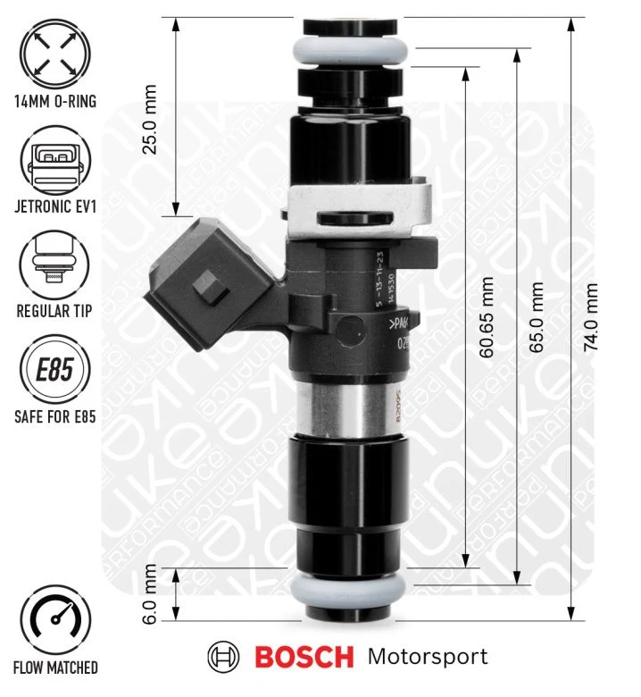 Nuke Performance Wtryskiwacze Bosch 1462cc 65mm EV14L 4szt