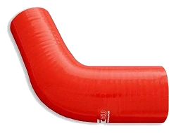 Silikonowe kolanko redukcyjne 67' 25/32mm Czerwony - 006725/32-R