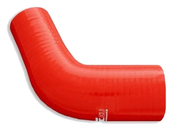 Silikonowe kolanko redukcyjne 67' 19/25mm Czerwony - 006719/25-R