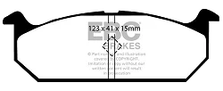 DP613 Klocki hamulcowe ULTIMAX2 EBC Brakes Suzuki Swift AA41S Swift AA51S