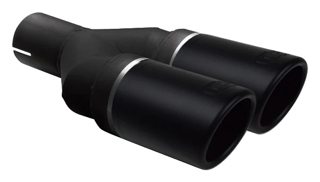 Uniwersalna końcówka tłumika okrągła 90mm długość 220mm średnica montażowa 55mm - NBL2-90RS*/55