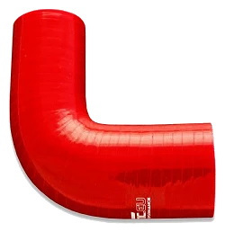 Silikonowe kolanko redukcyjne 90' 51/54mm Czerwony - 009051/54-R