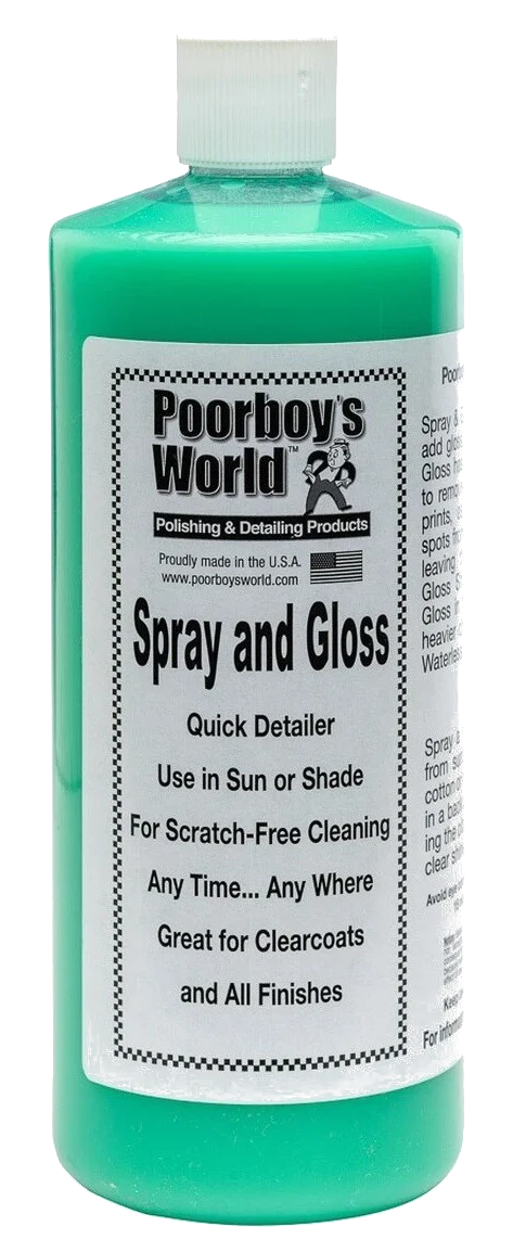 POORBOY'S WORLD Spray & Gloss quick detailer nadaje połysk 946ml