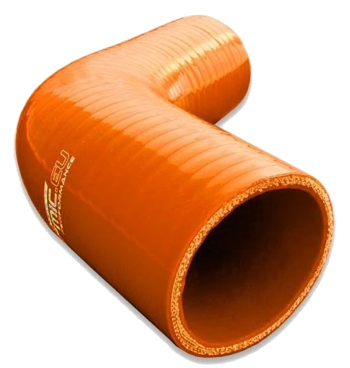 Silikonowe kolanko redukcyjne 67' 19/25mm Pomarańczowy - 006719/25-P