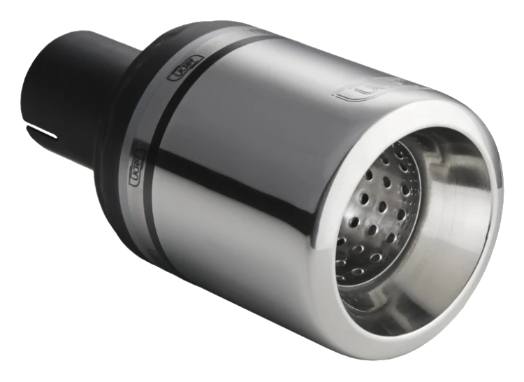 Uniwersalna końcówka tłumika okrągła 100mm długość 120mm średnica montażowa 55mm - N1-17-1/55