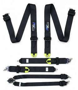 Pasy sportowe FMIC.Pro FIA 2031 8853-2016 6-punktowe 3"x 3" Czarne