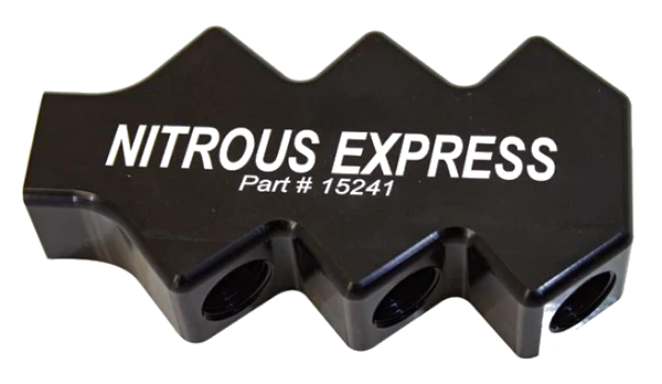 6 Port Distribution Block -8 ORB Inlet -6 Flair Outlets Nitrous Express NX 15241