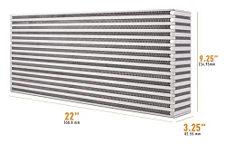 Uniwersalny rdzeń intercoolera Mishimoto 22.00" x 9.25" x 3.25"