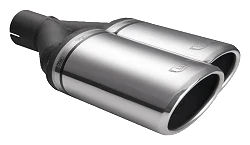 Uniwersalna końcówka tłumika owalna 220×80mm długość 220mm średnica montażowa 60mm - N2-55P*/60
