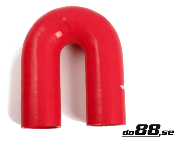 Wąż silikonowy czerwony 180 stopni 2,375" (60mm)