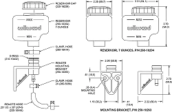 Wilwood 260-11098 Reservoir Kit for TM1 Master Cylinder