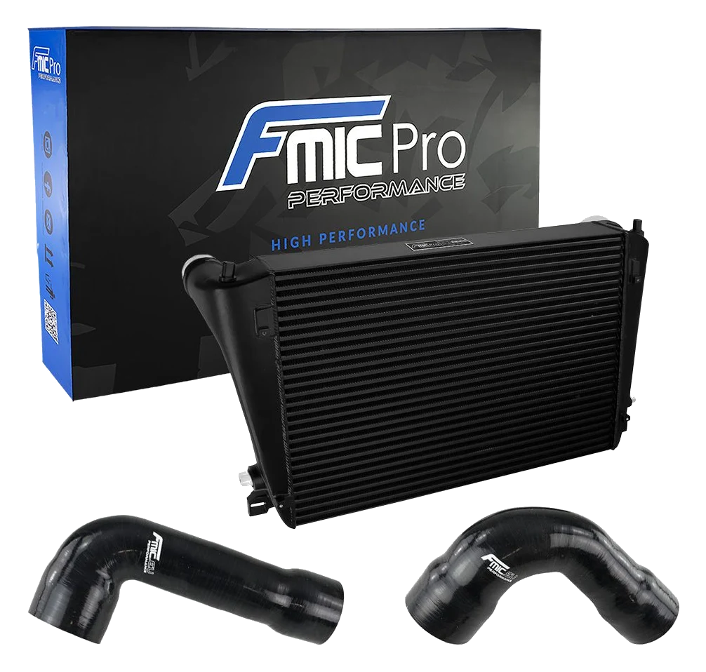 Intercooler FMIC.Pro z silikonami VAG 2.0 TSI EA888 GEN4 Golf VIII Mk8 Audi S3 8Y Cupra Octavia Leon 2019-