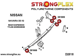 281669A: Tuleja wieszaka resora SPORT Nissan Navara D40