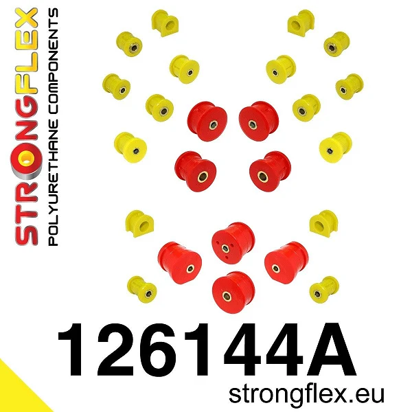 126144A: Zestaw poliuretanowy kompletny SPORT Mitsubishi Lancer EVO 7/8/9