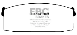DP418 Klocki hamulcowe ULTIMAX2 EBC Brakes Nissan Skyline R30 Stanza