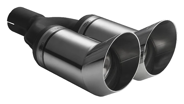 Uniwersalna końcówka tłumika okrągła 80mm długość 260mm średnica montażowa 60mm - N2-13DTM/60