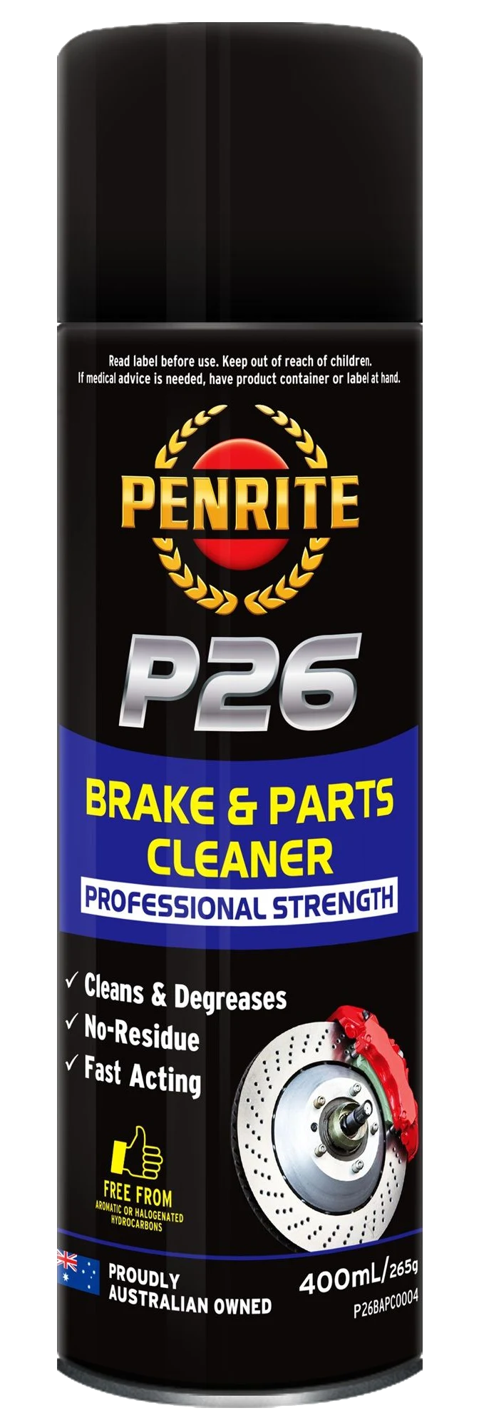 Zmywacz do hamulców Penrite P26 Brake & Parts Cleaner Aerosol 400ml