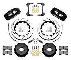 Wilwood 140-13886-D AERO6 Big Brake Zestaw hamulcowy przedni 14.00 wiercony czarny Ford