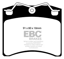 DP1116 Klocki hamulcowe ULTIMAX2 EBC Brakes Volkswagen Caravelle Volkswagen COMMERCIAL Transporter Kombi/Camper T4