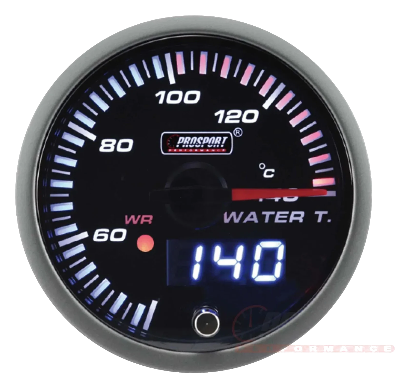 Prosport JDM Series 52mm - Wskaźnik temperatury wody z wodoodpornym czujnikiem
