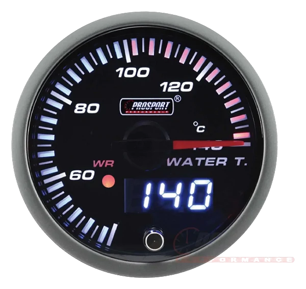 Prosport JDM Series 52mm - Wskaźnik temperatury wody z wodoodpornym czujnikiem