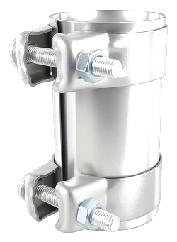 Łącznik rur układu wydechowego z obejmami 76mm 3”