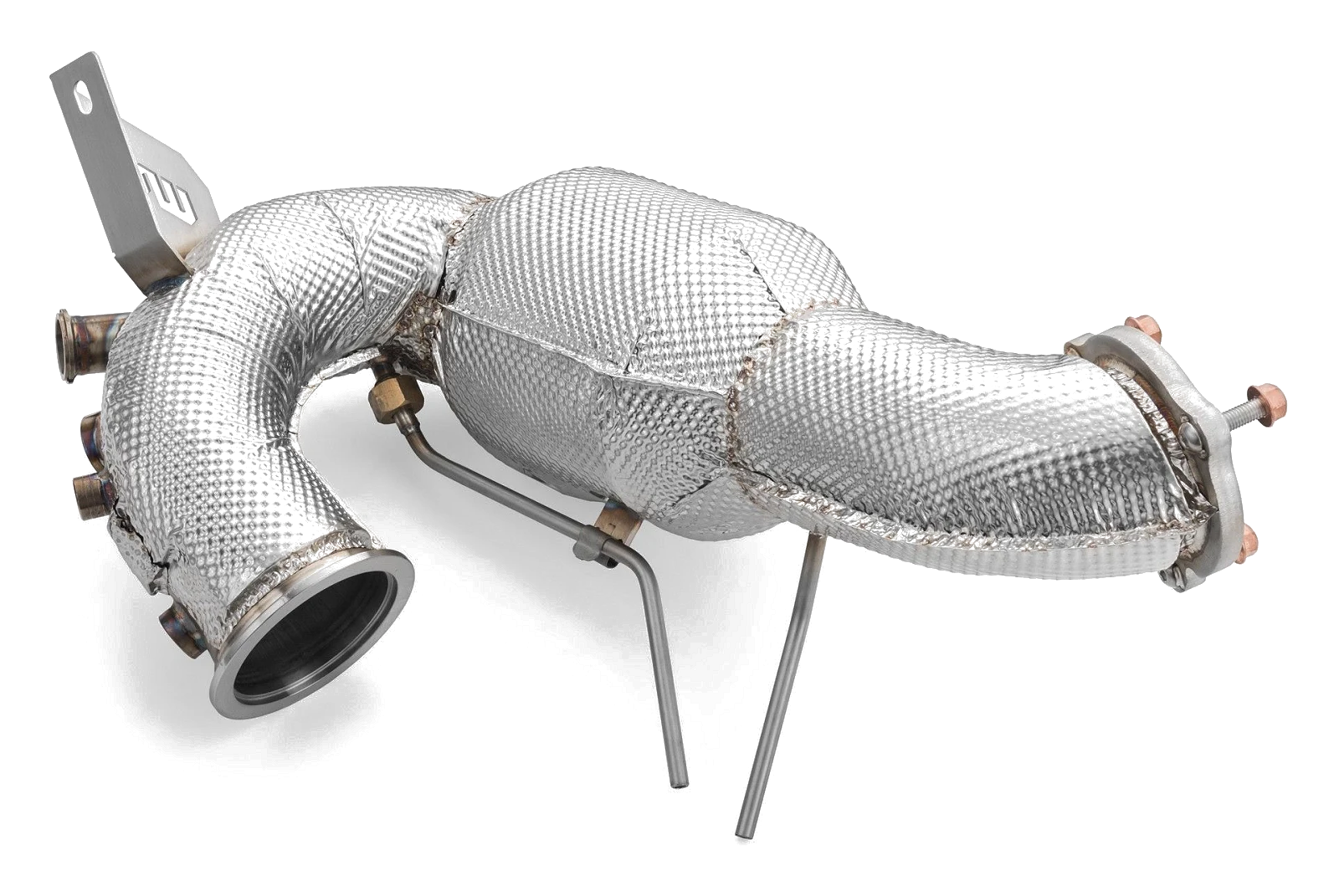 Downpipe Audi A4 S4 / Avant Quattro / Avant 3.0 TDI MS bez tłumika z osłoną termiczną - RM-220109CH/MS